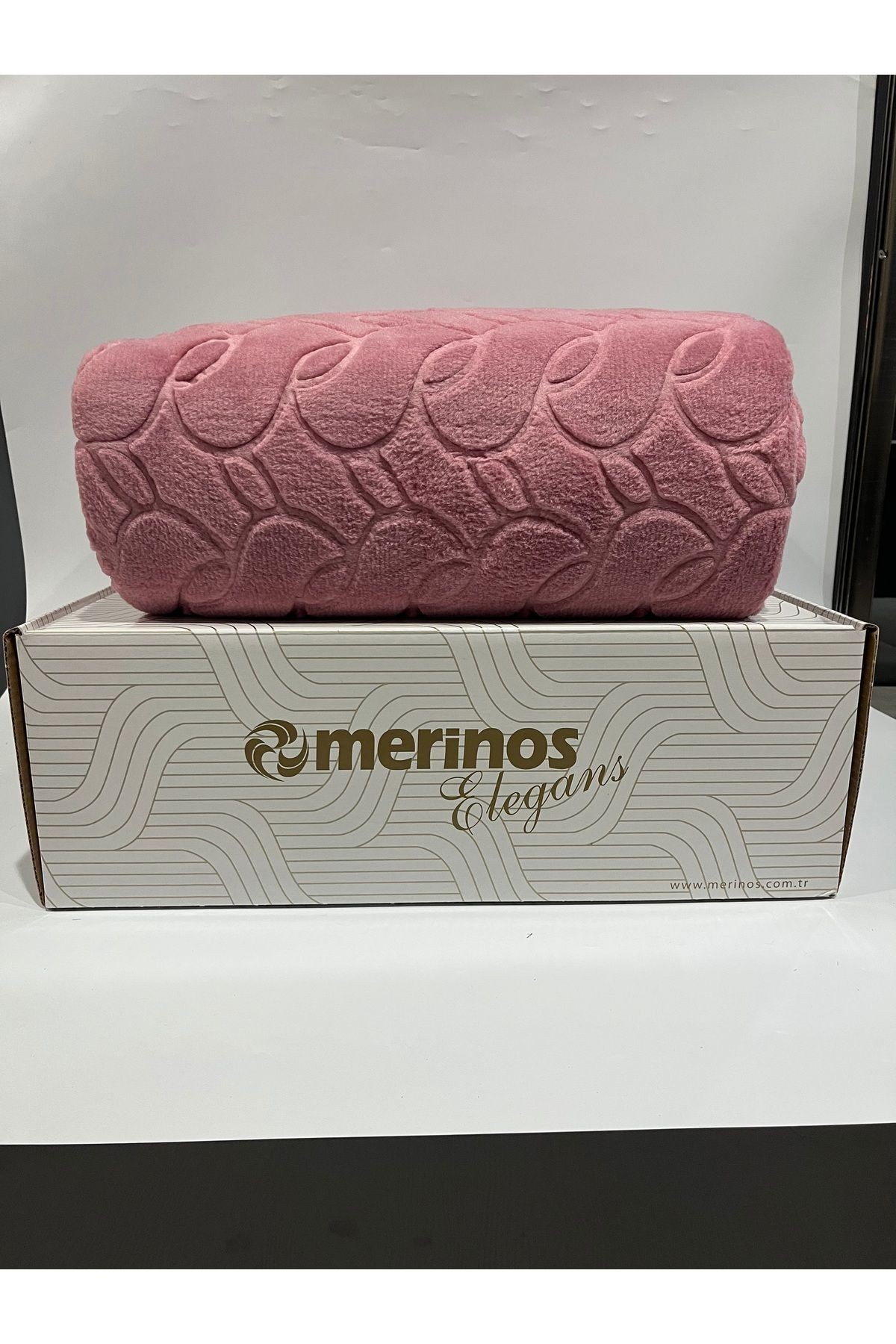 MERİNOS ELEGANCE TEK KİŞİLİK BATTANİYE - gül kurusu