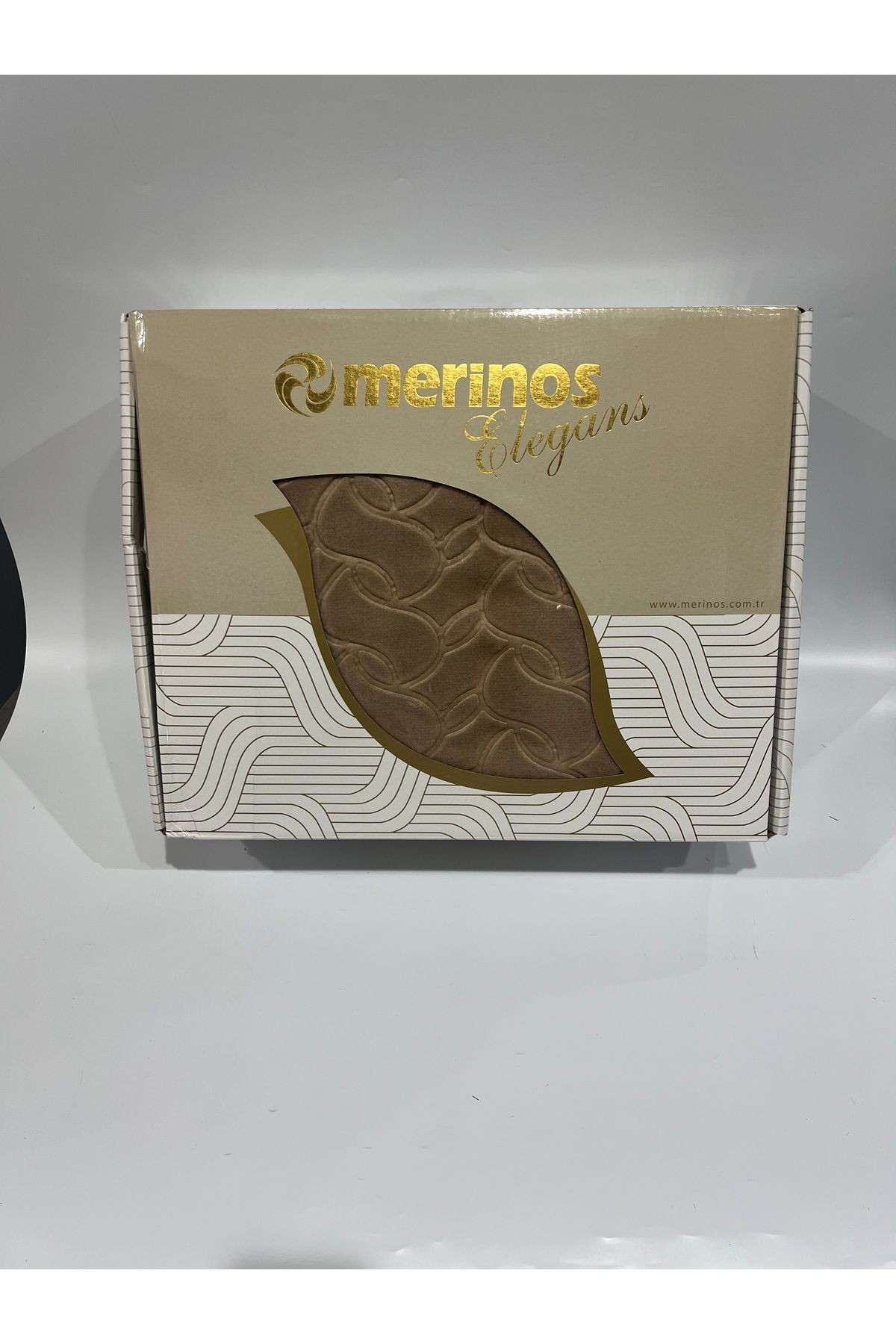 MERİNOS ELEGANCE TEK KİŞİLİK BATTANİYE - koyu bej