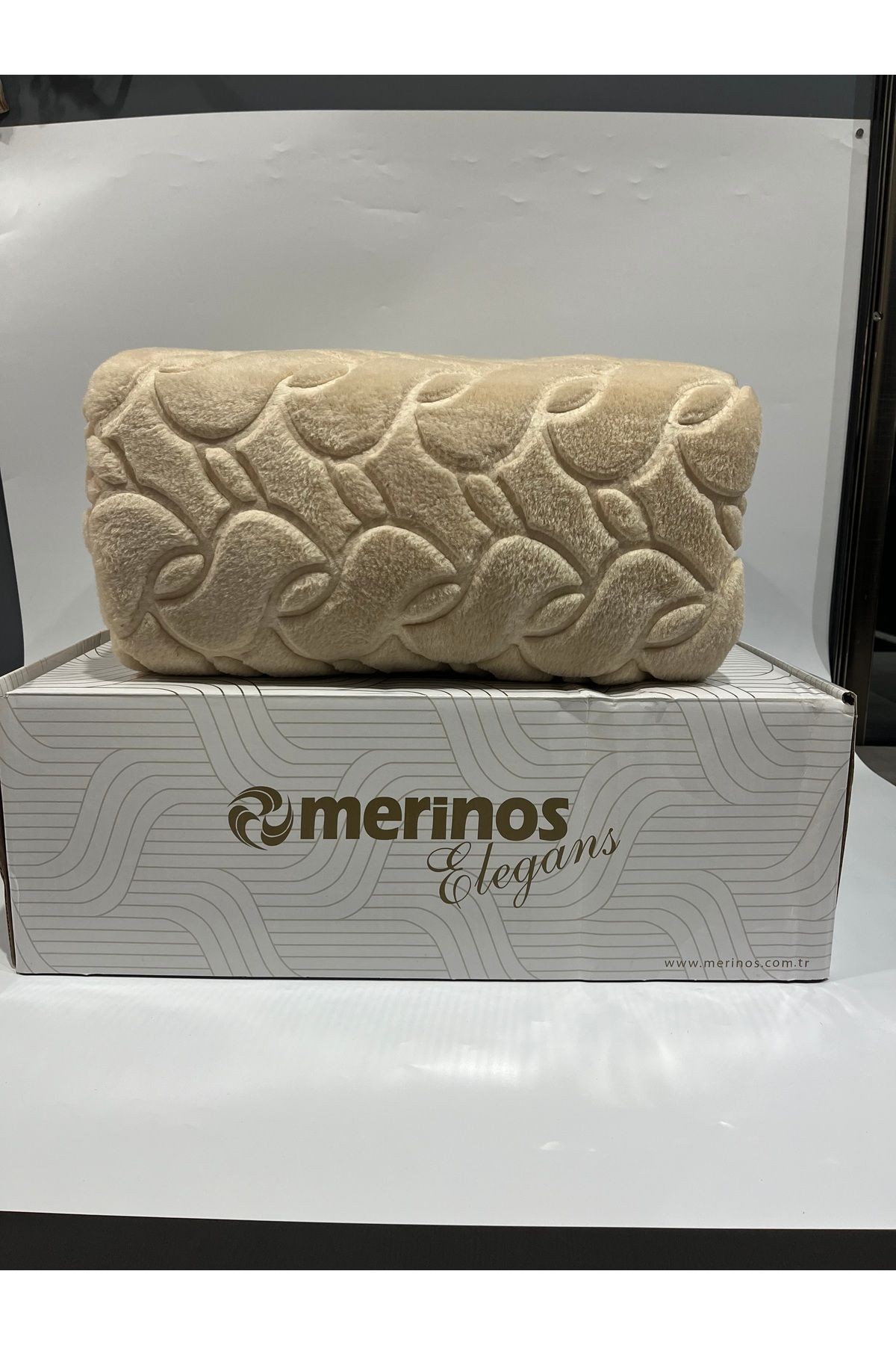 MERİNOS ELEGANCE TEK KİŞİLİK BATTANİYE - bej