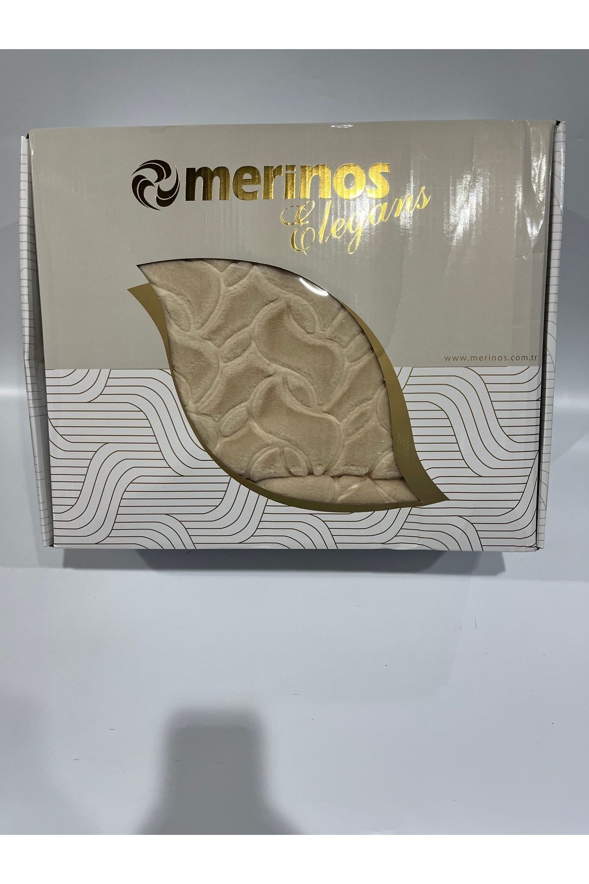MERİNOS ELEGANCE TEK KİŞİLİK BATTANİYE - bej