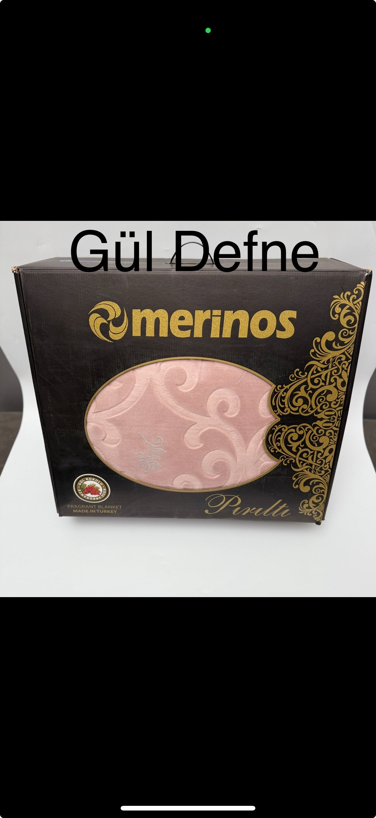MERİNOS ÇEYİZLİK PIRILTI BATTANİYE - gül defne