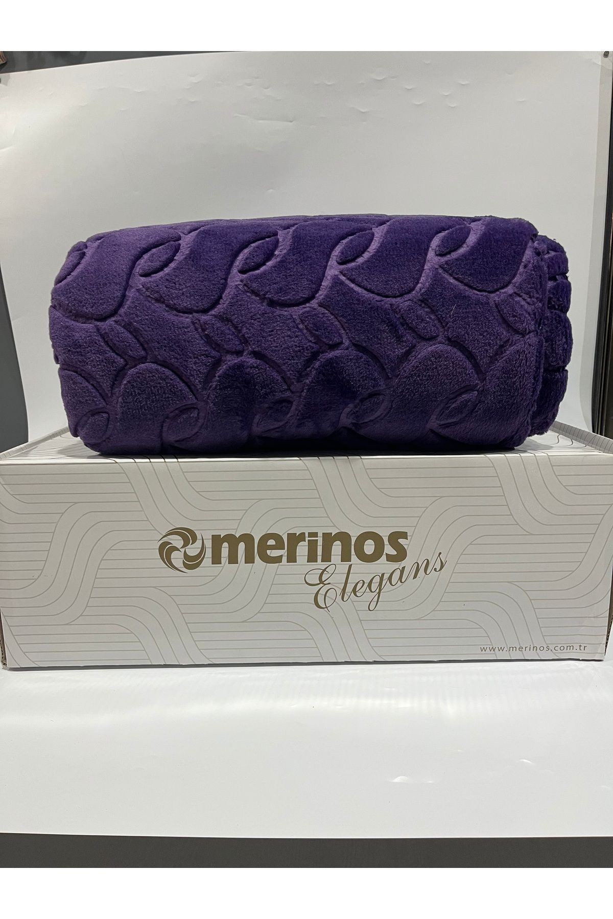 MERİNOS ELEGANCE TEK KİŞİLİK BATTANİYE - mor