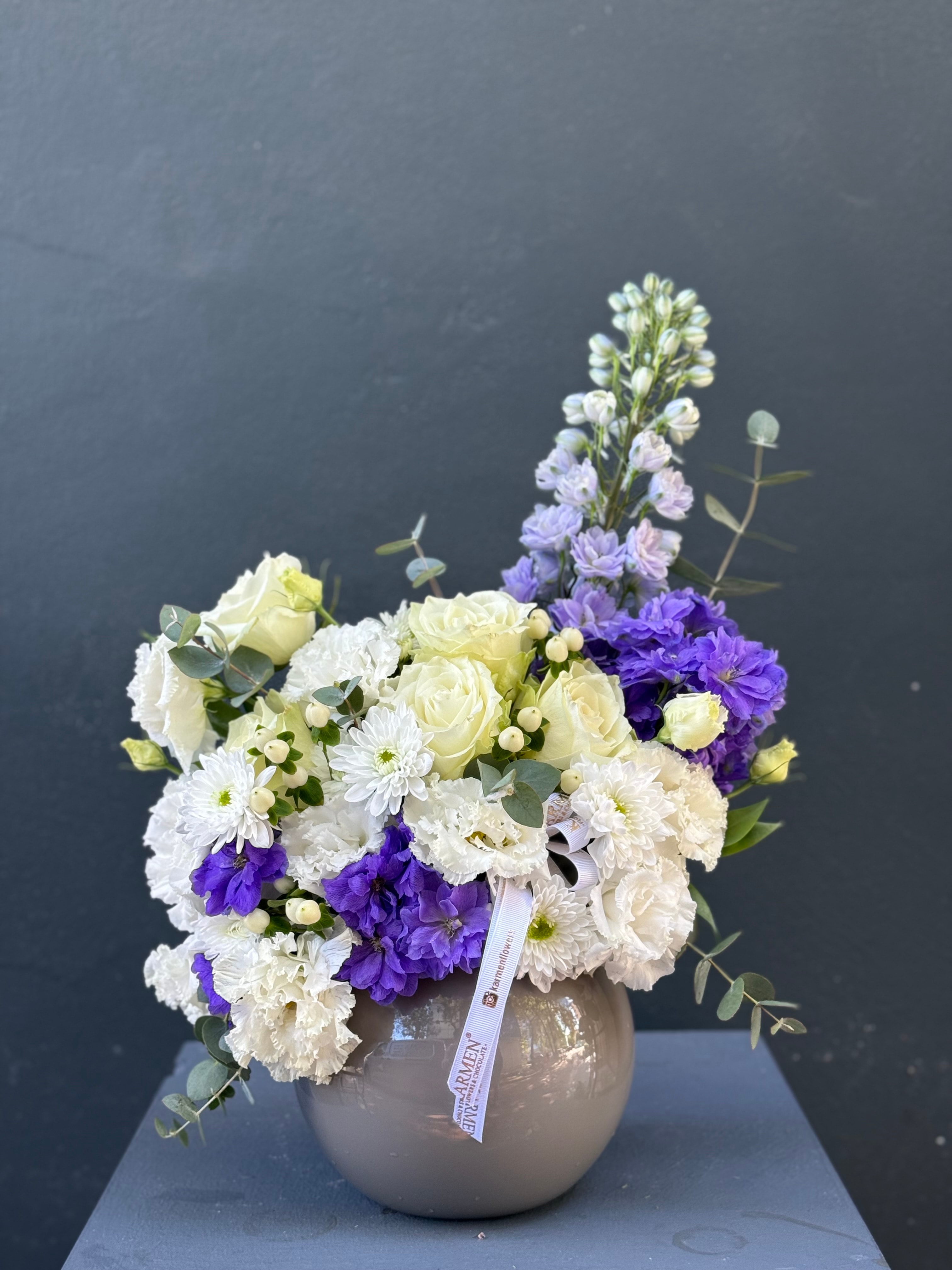 Purple - White