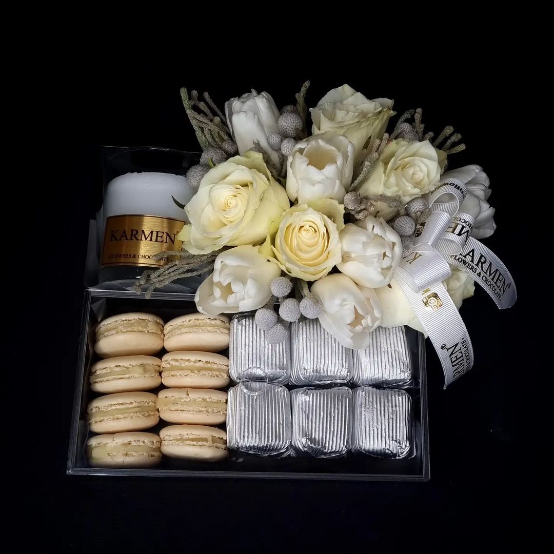 Macarons and Chocolate Box