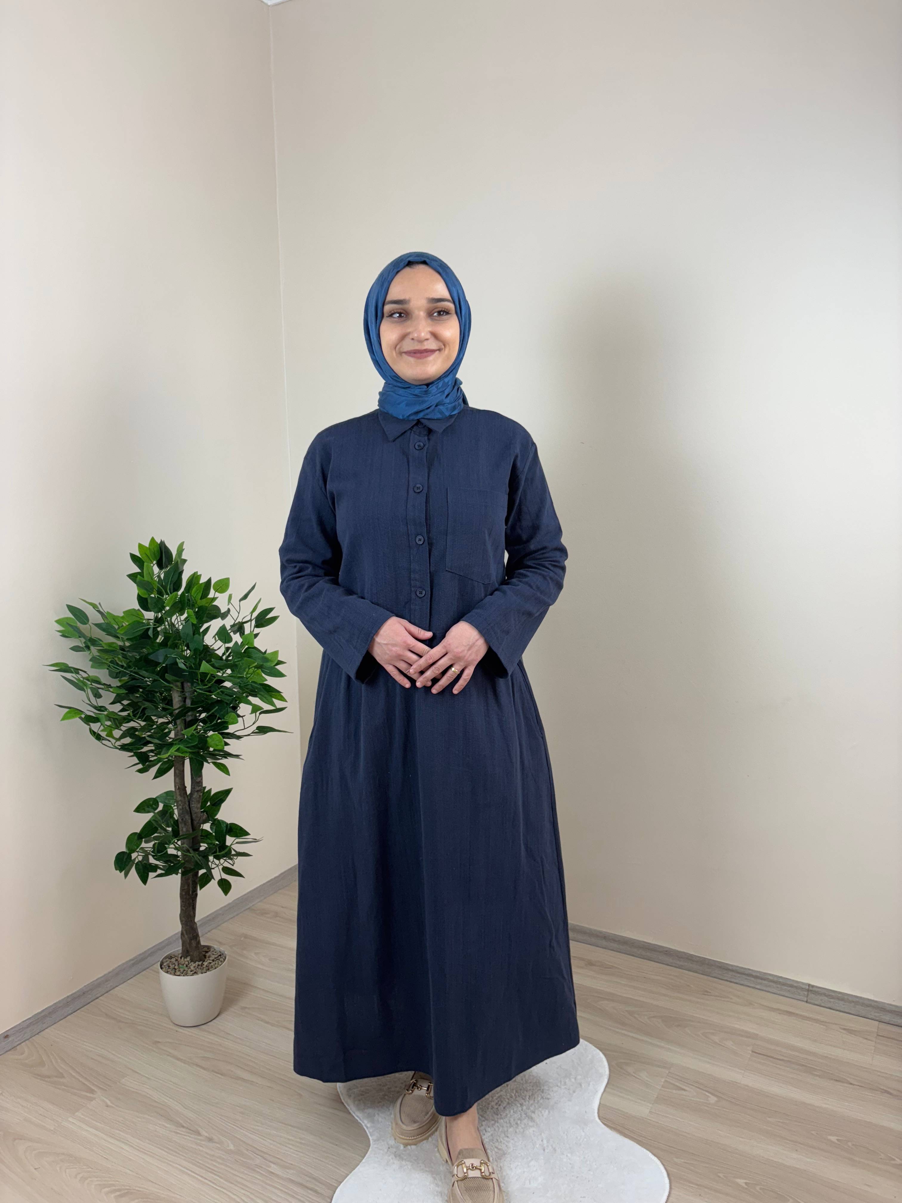 Keten Gömlekli Etekli Takım