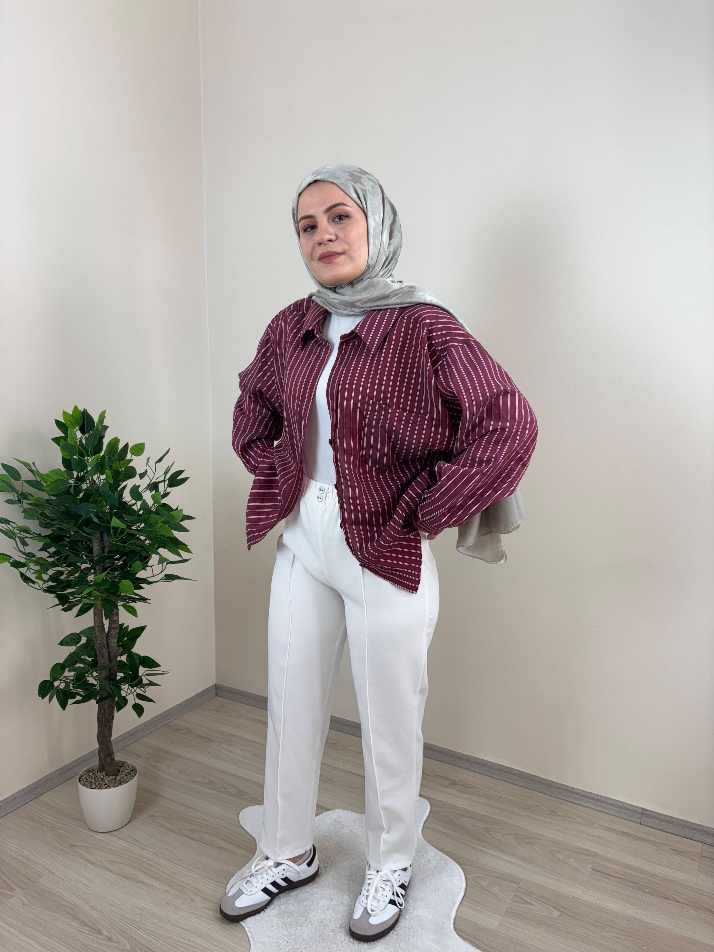 Havuç Pantolon - Beyaz