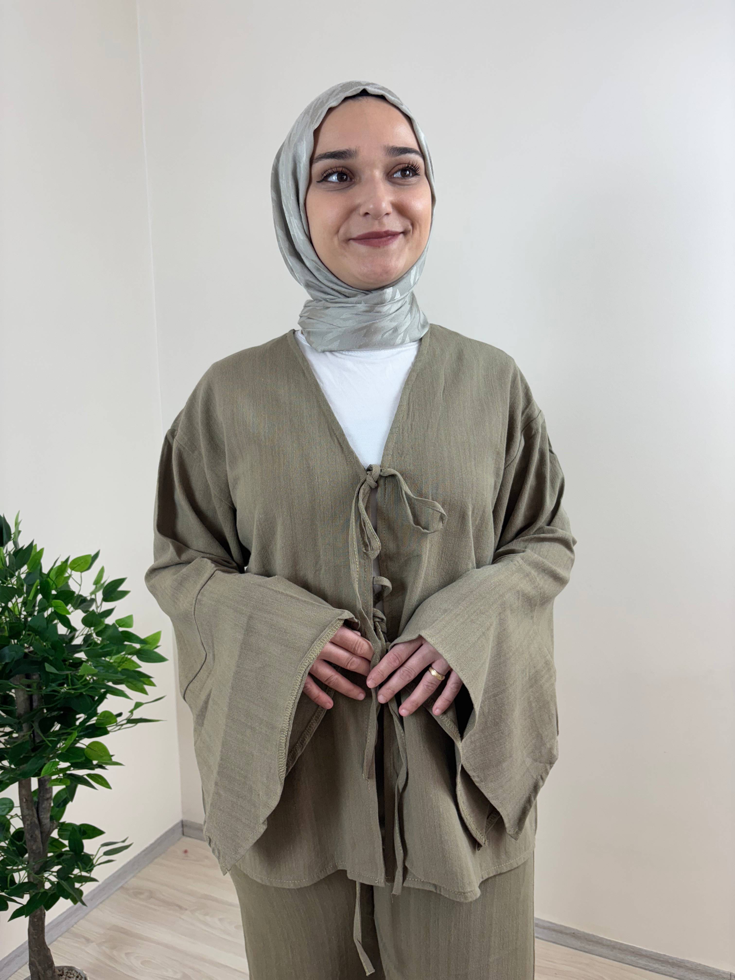 Yarasa Kol Gömlek - Yeşil