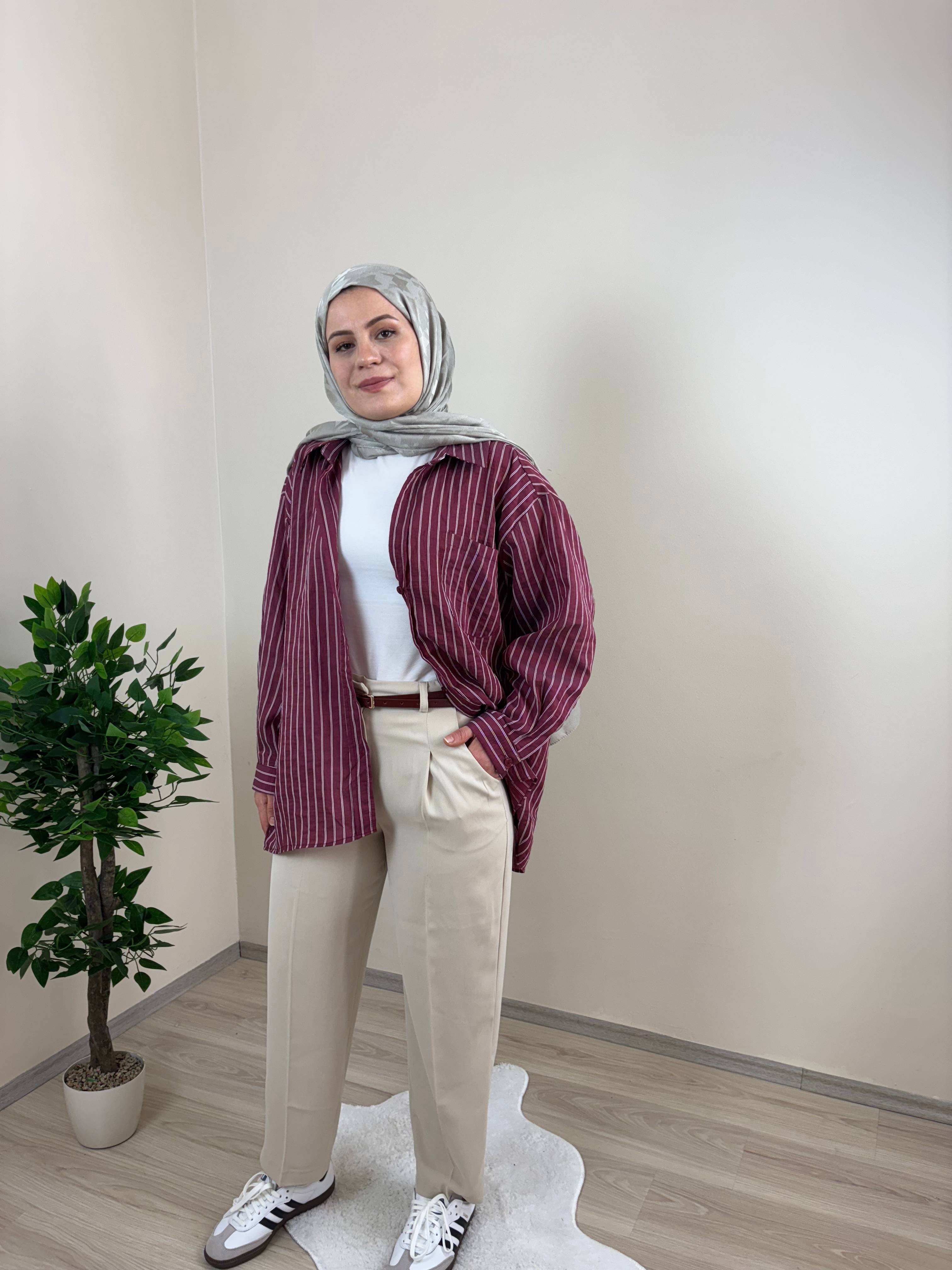 Kemerli Havuç Pantolon