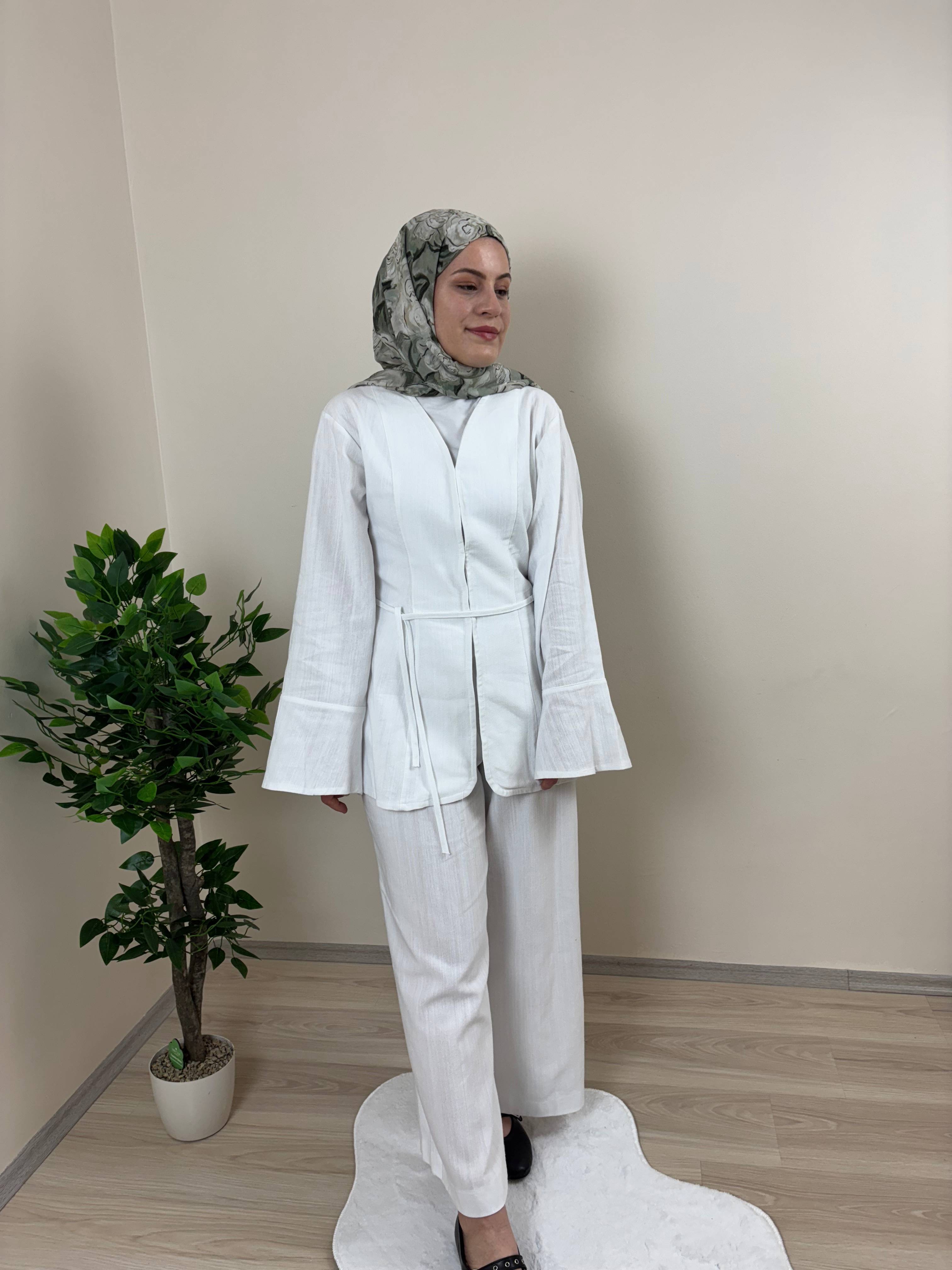 Kimono Takım - Beyaz