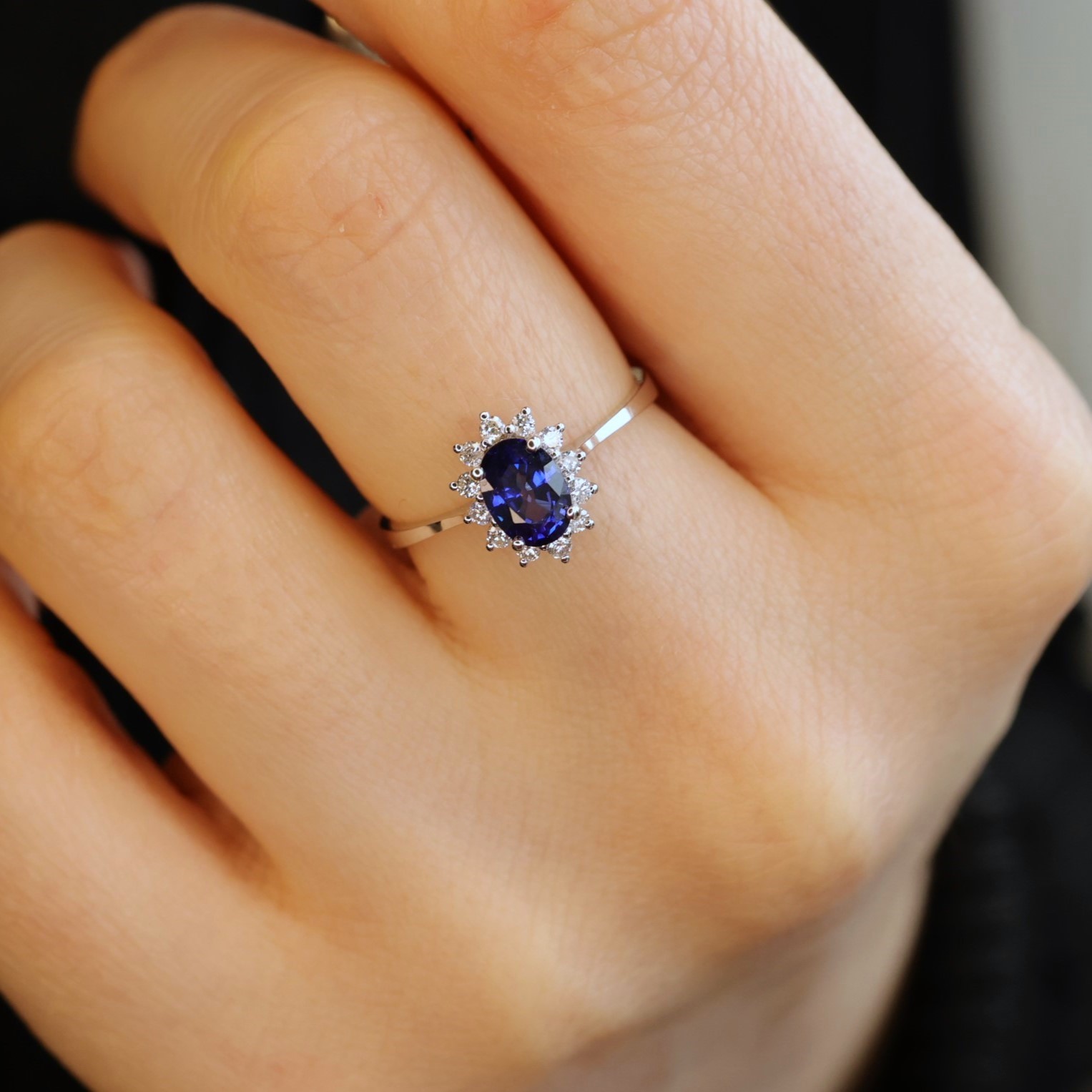 Sapphire Diamond Ring