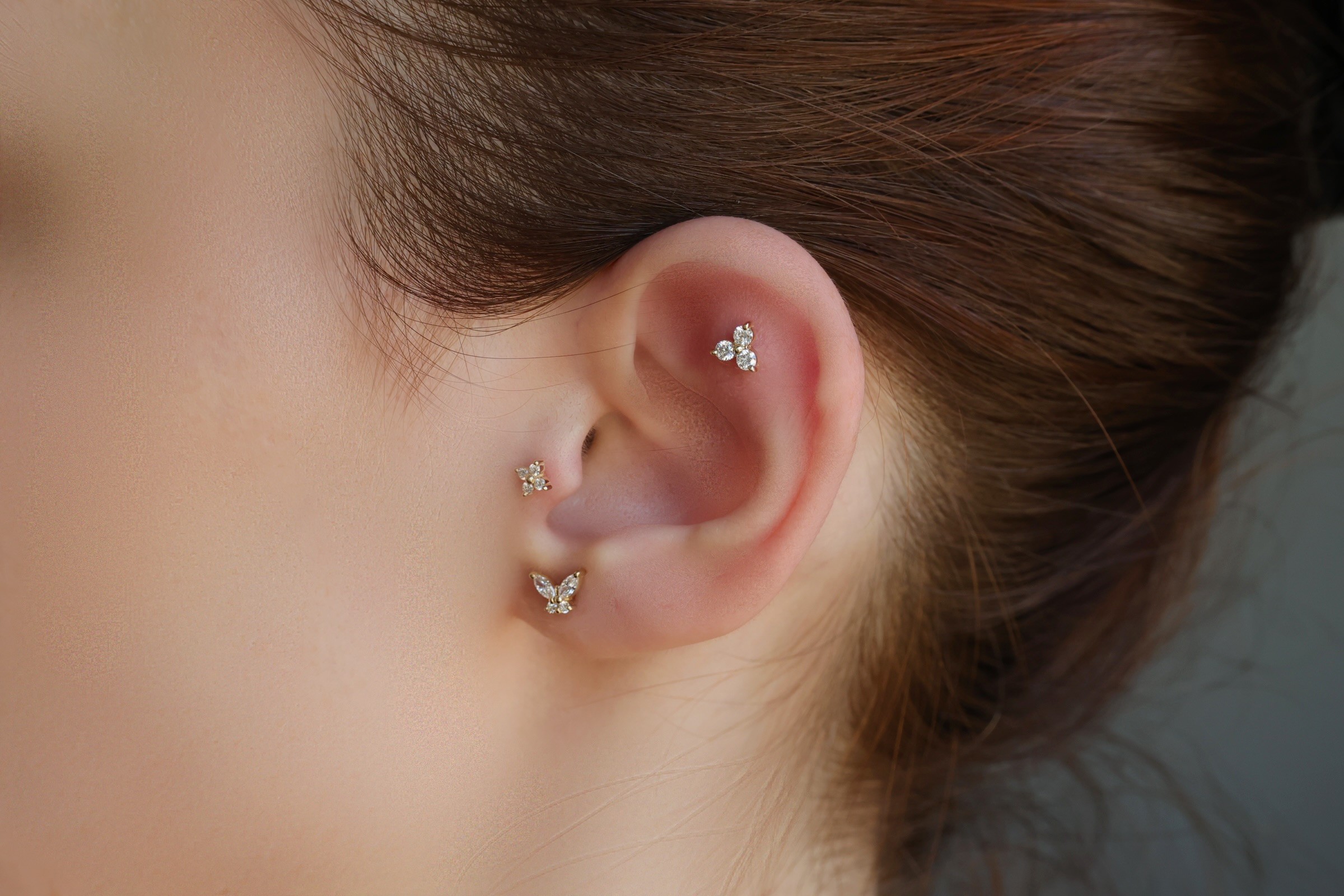 Trio Diamond Piercing