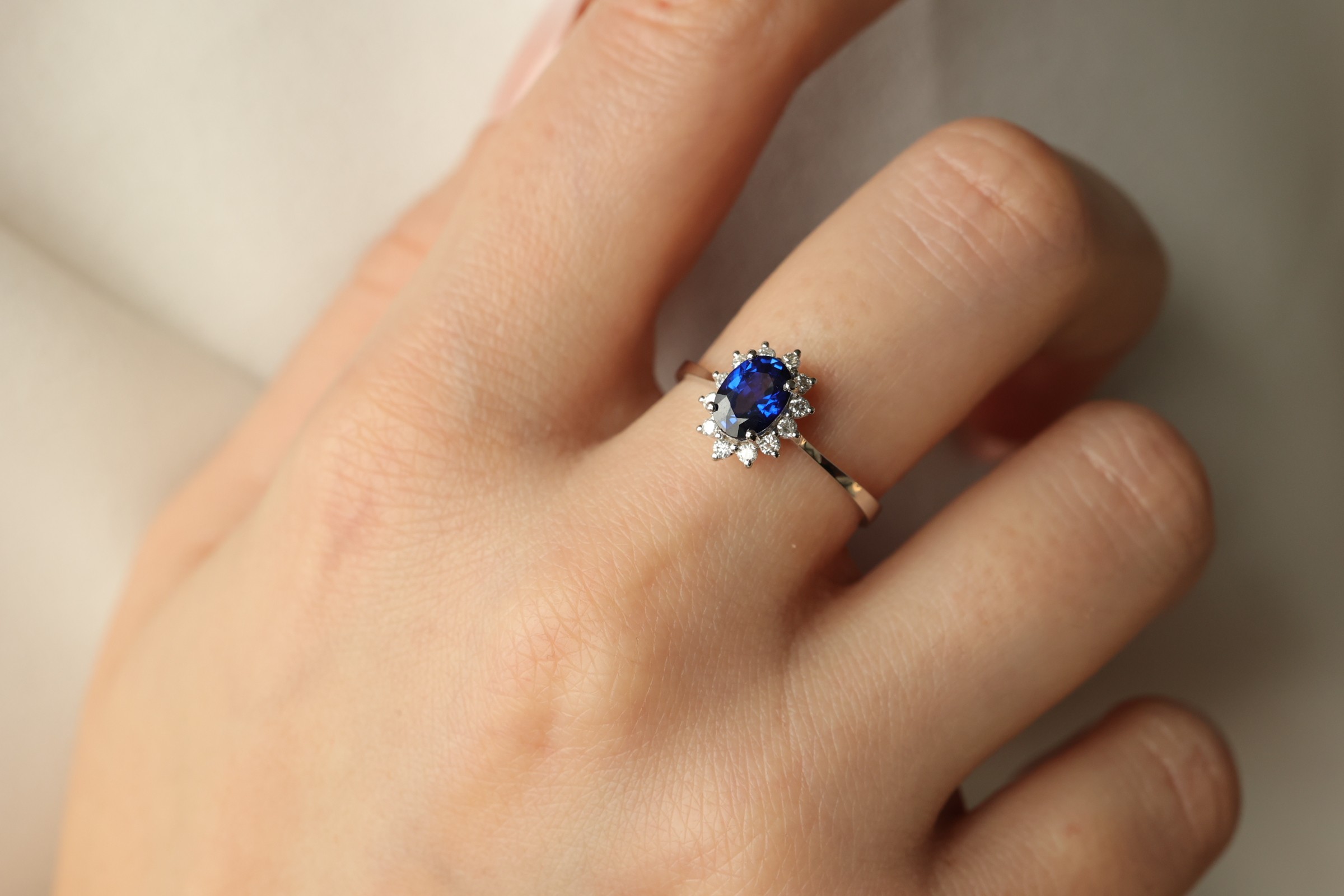 Sapphire Diamond Ring