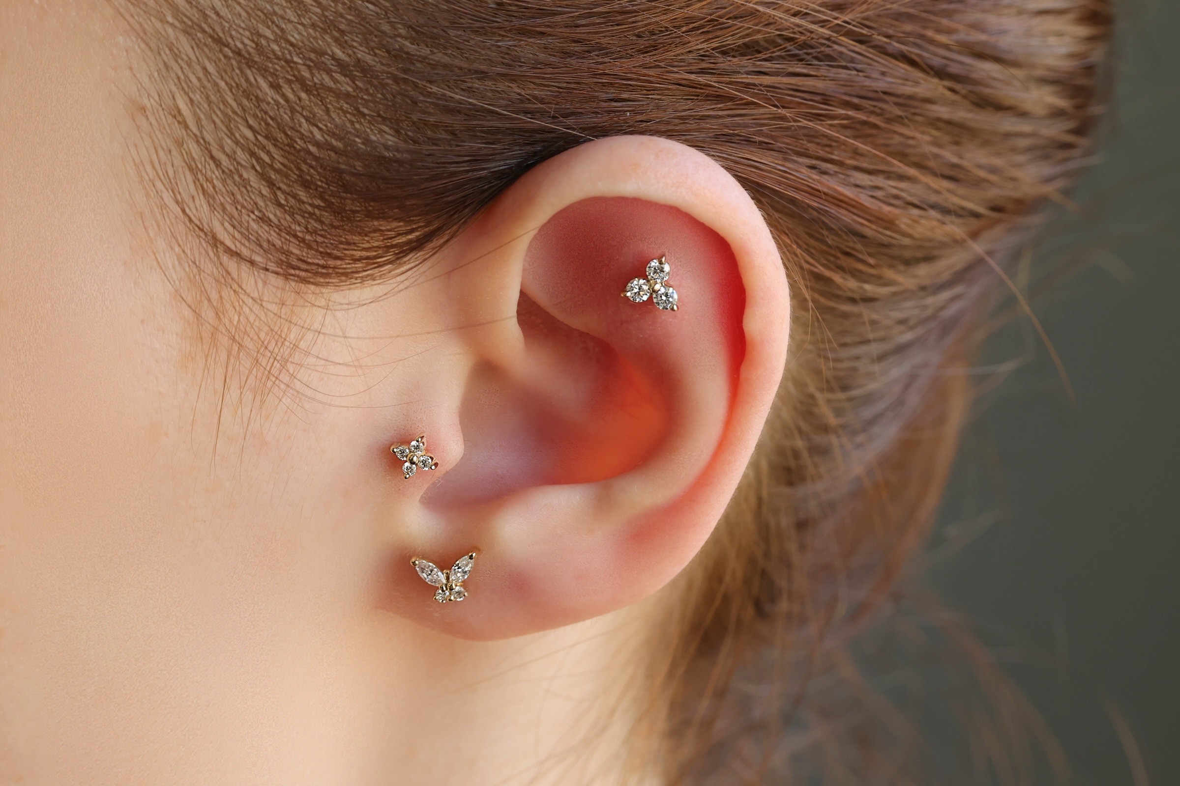 Trio Diamond Piercing