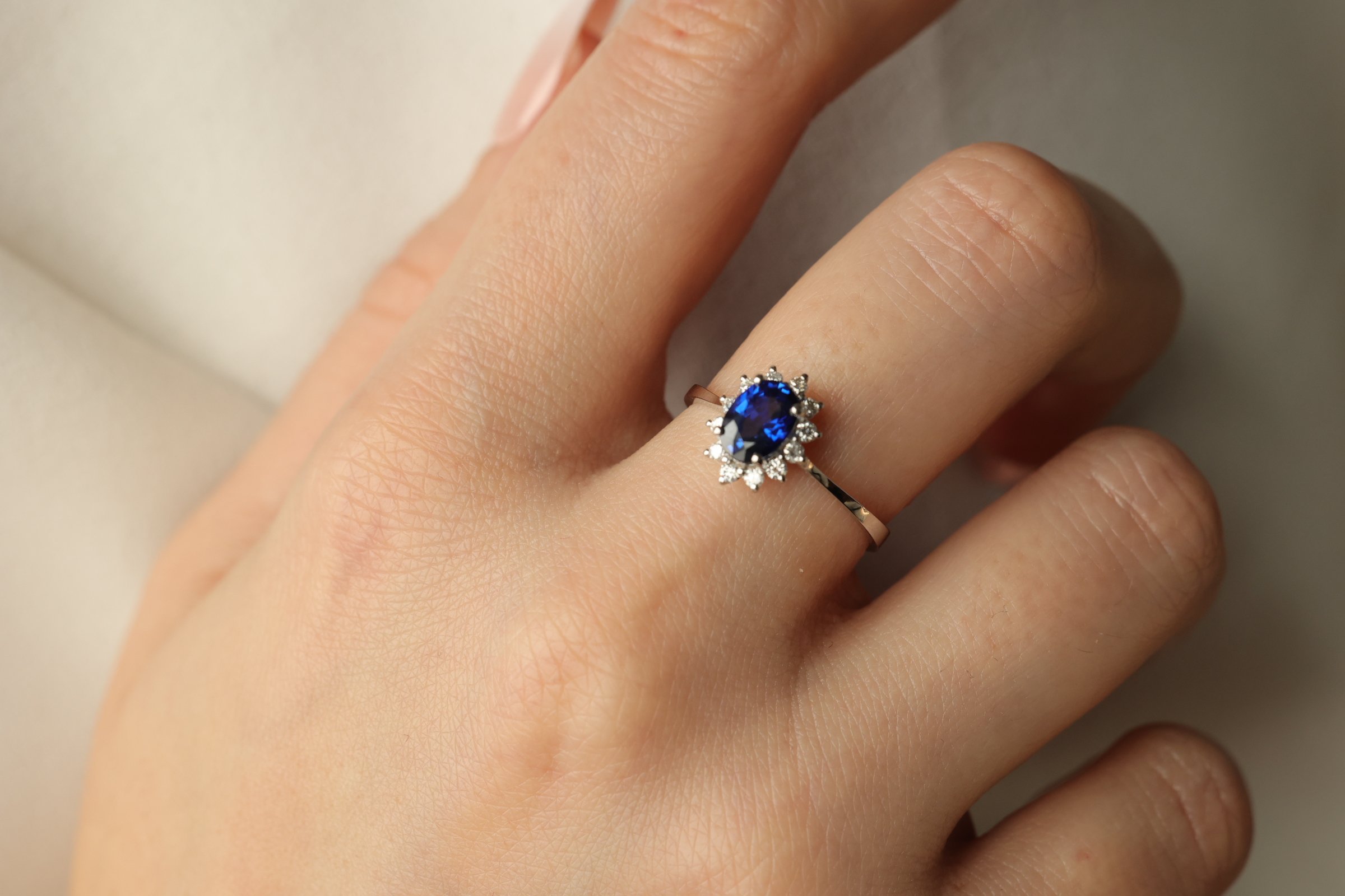 Sapphire Diamond Ring