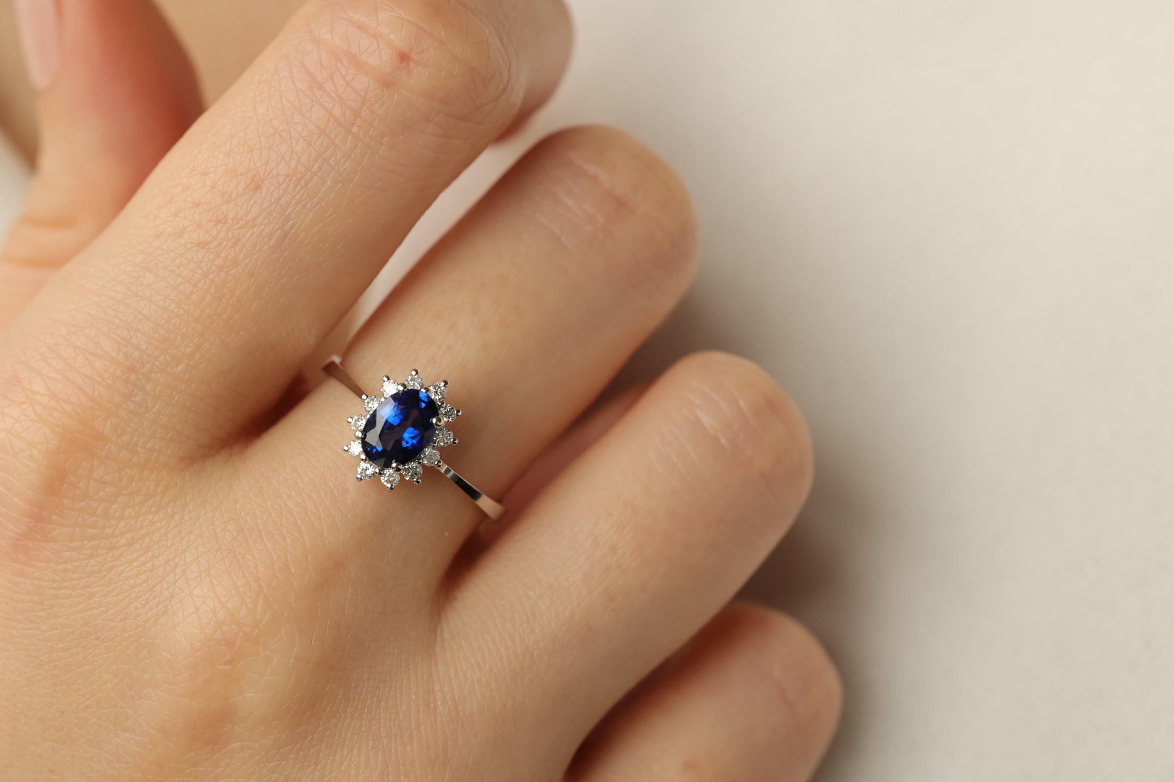 Sapphire Diamond Ring