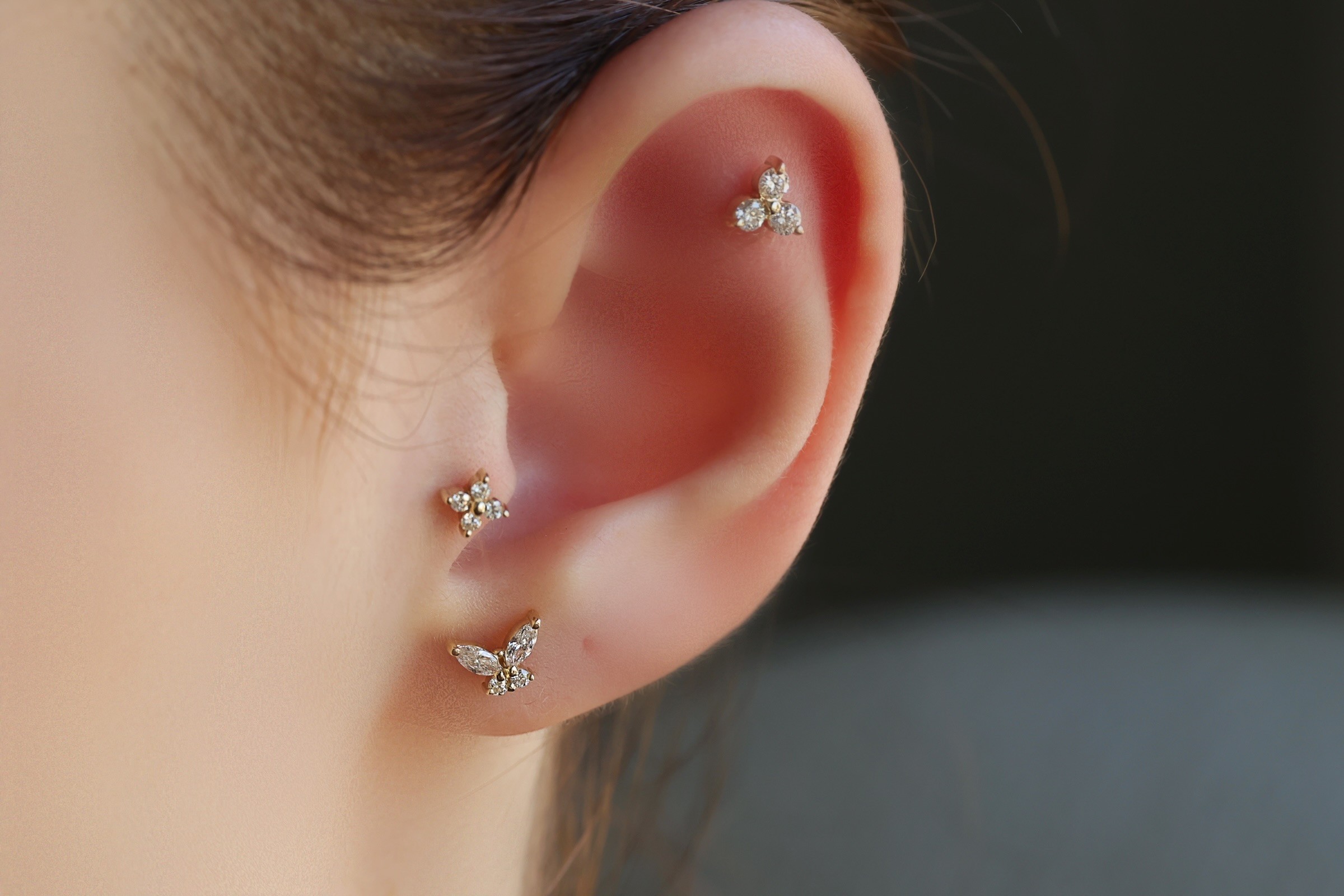 Trio Diamond Piercing