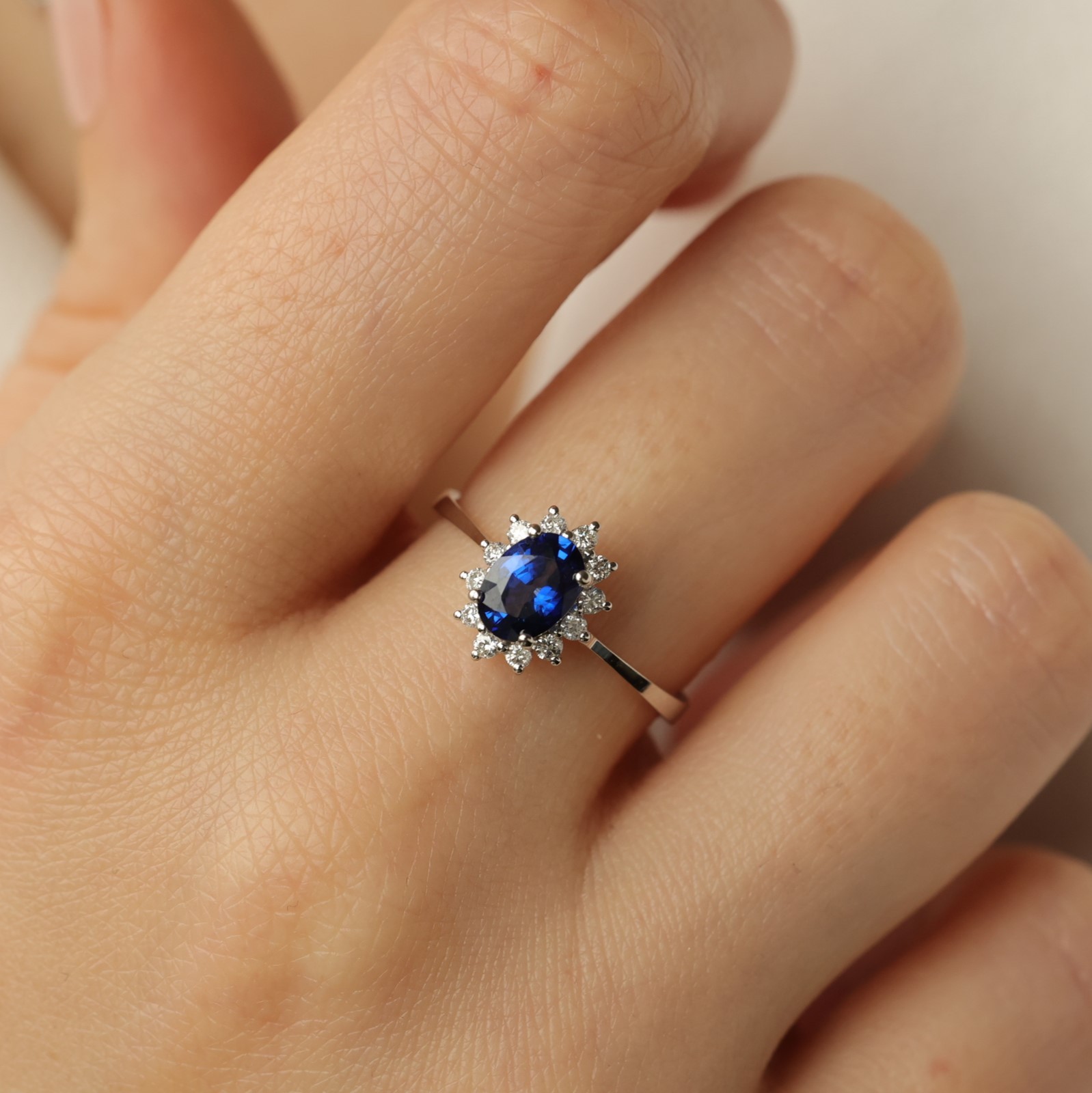 Sapphire Diamond Ring