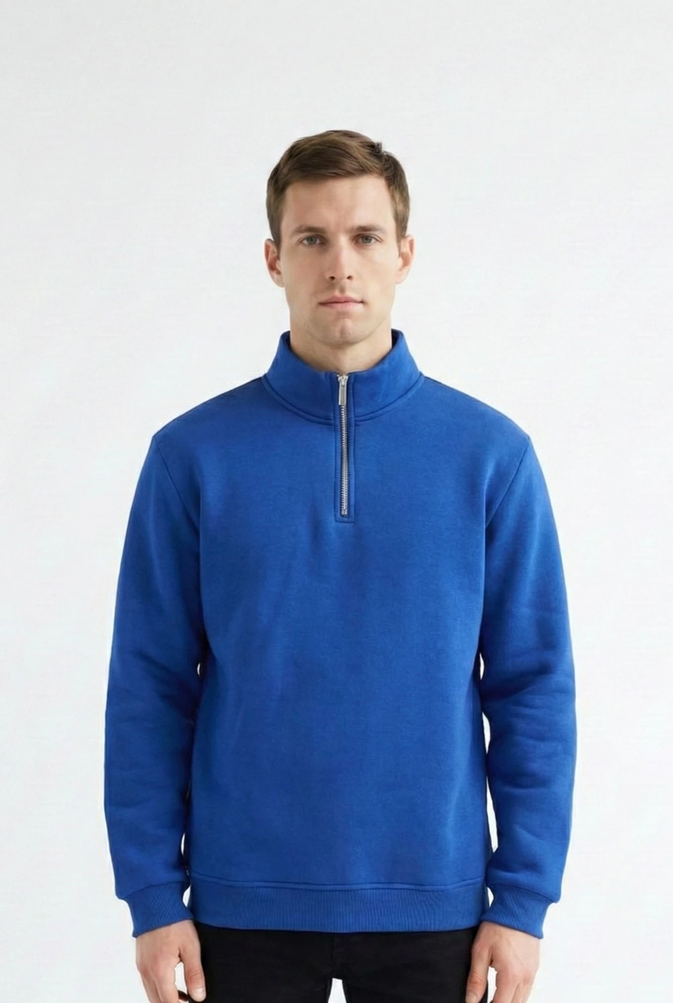 Yarım Fermuarlı Sweatshirt