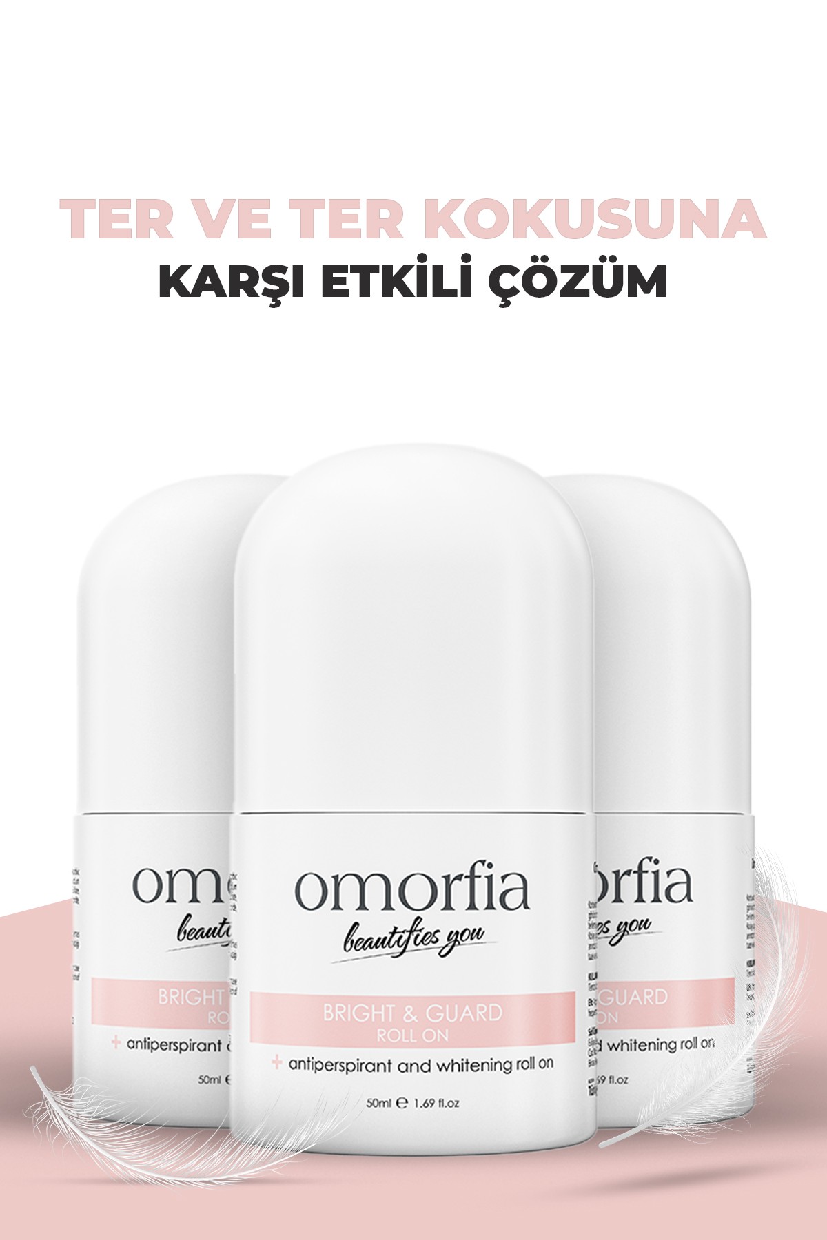 Ter ve Koku Önleyici Arbutin İçerikli Beyazlatıcı Roll On 50 ml