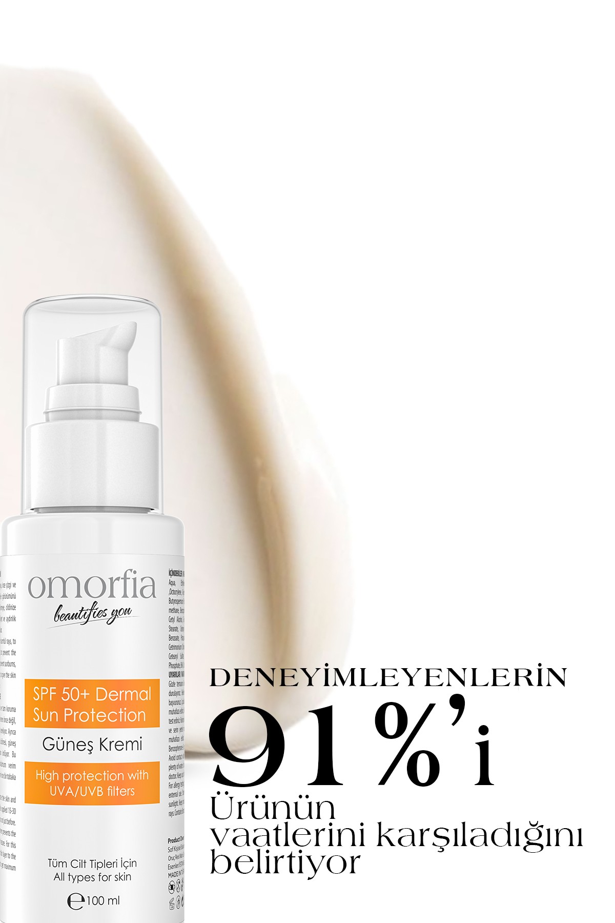 Leke Karşıtı Güneş Kremi SPF 50+ (BHA + Arbutin + Panthenol) (100 ml)