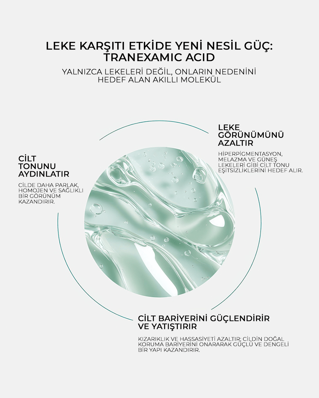 Cilt Beyazlatıcı, Leke Karşıtı Aydınlatıcı Tranexamic Acid ve Arbutin İçerikli Bakım Kremi 50 ml
