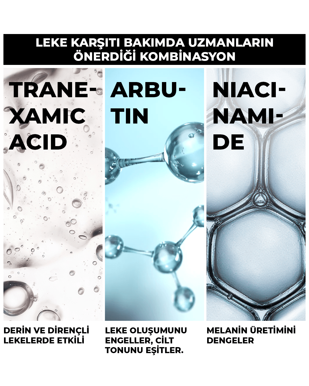 Leke Karşıtı Aydınlatıcı Tranexamic Acid ve Arbutin İçerikli Bakım Kremi 50 ml