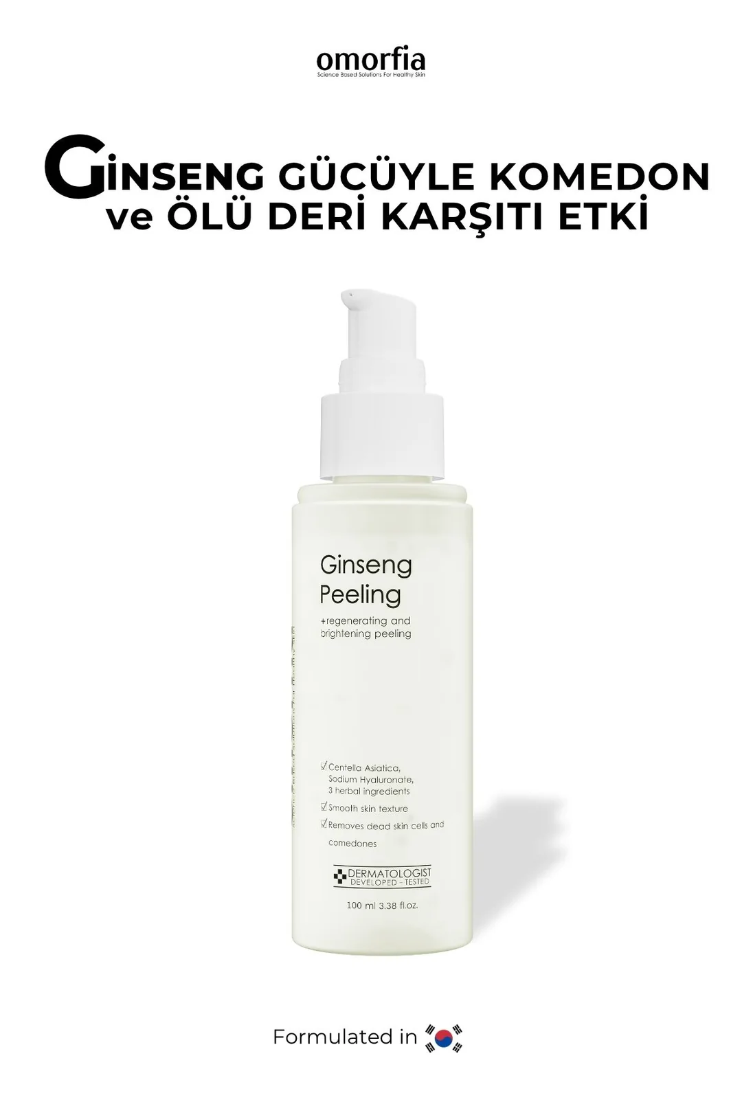 Kırmızı Kore Ginseng Özlü Anında Ölü Derilerden Arındıran, Yenileyici Aydınlatıcı Peeling 100 ml
