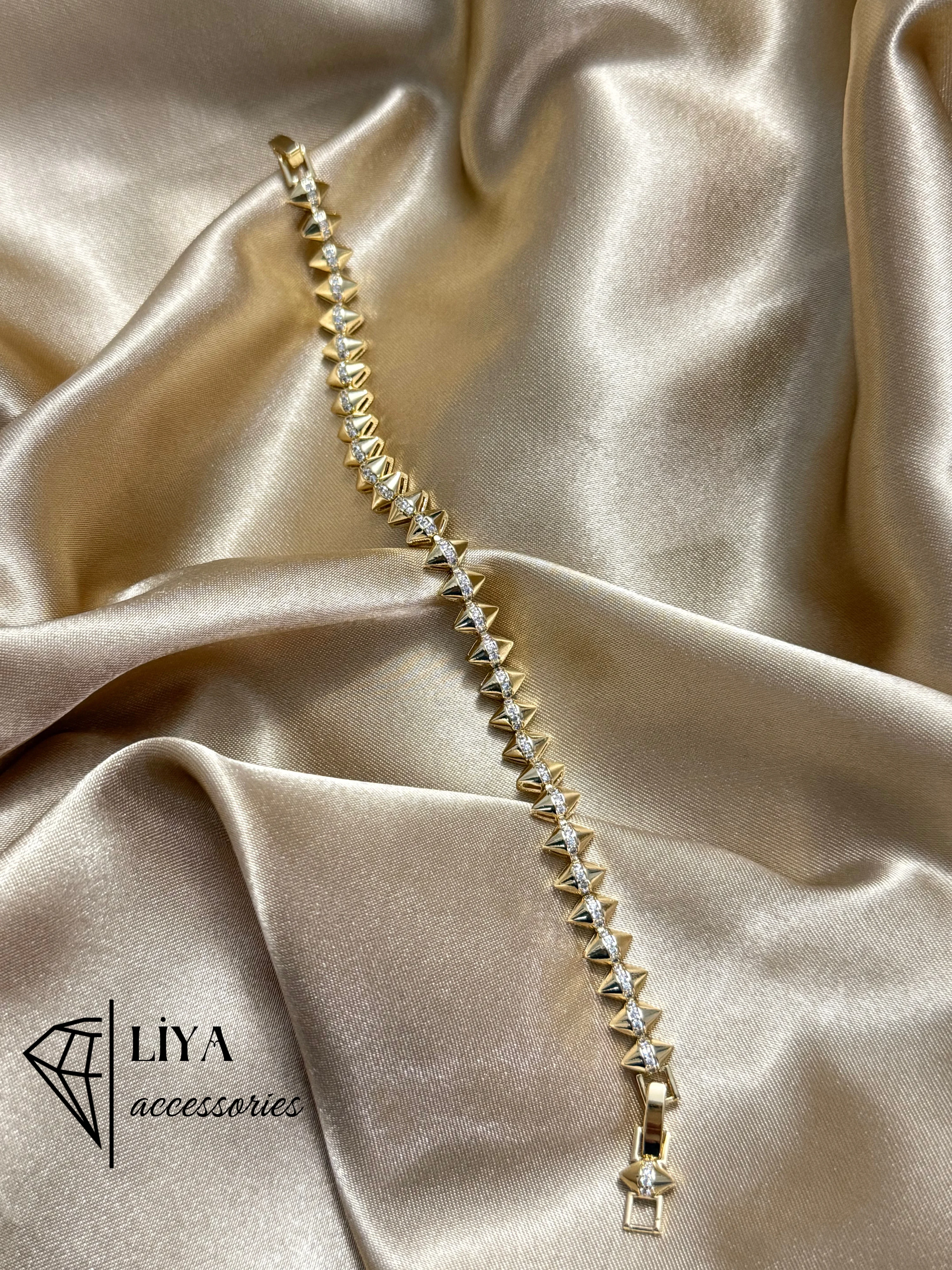 Xuping 14K Vip Taşlı Model/3 Çelik Bileklik