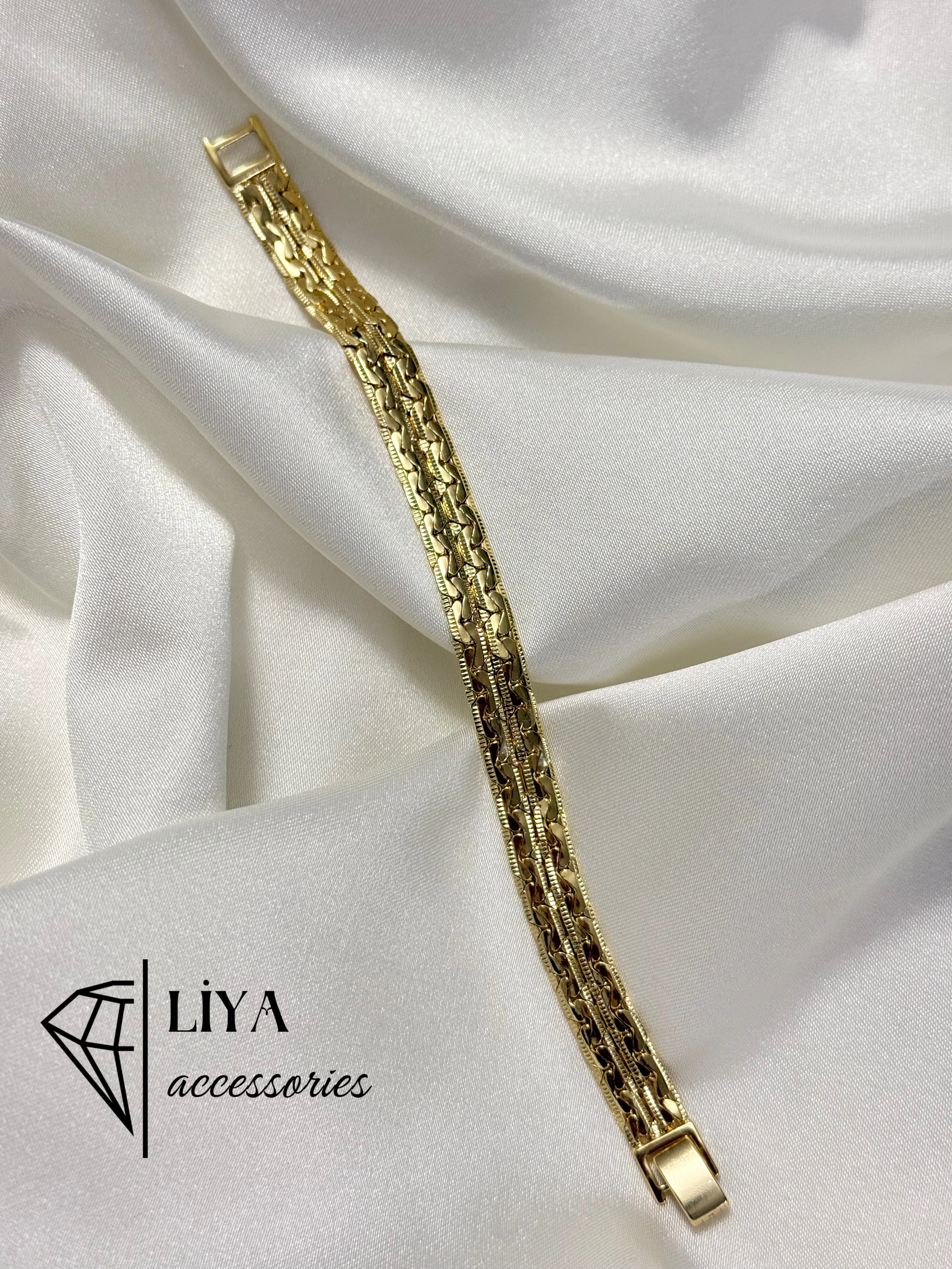 Hasır Model Çelik Bileklik