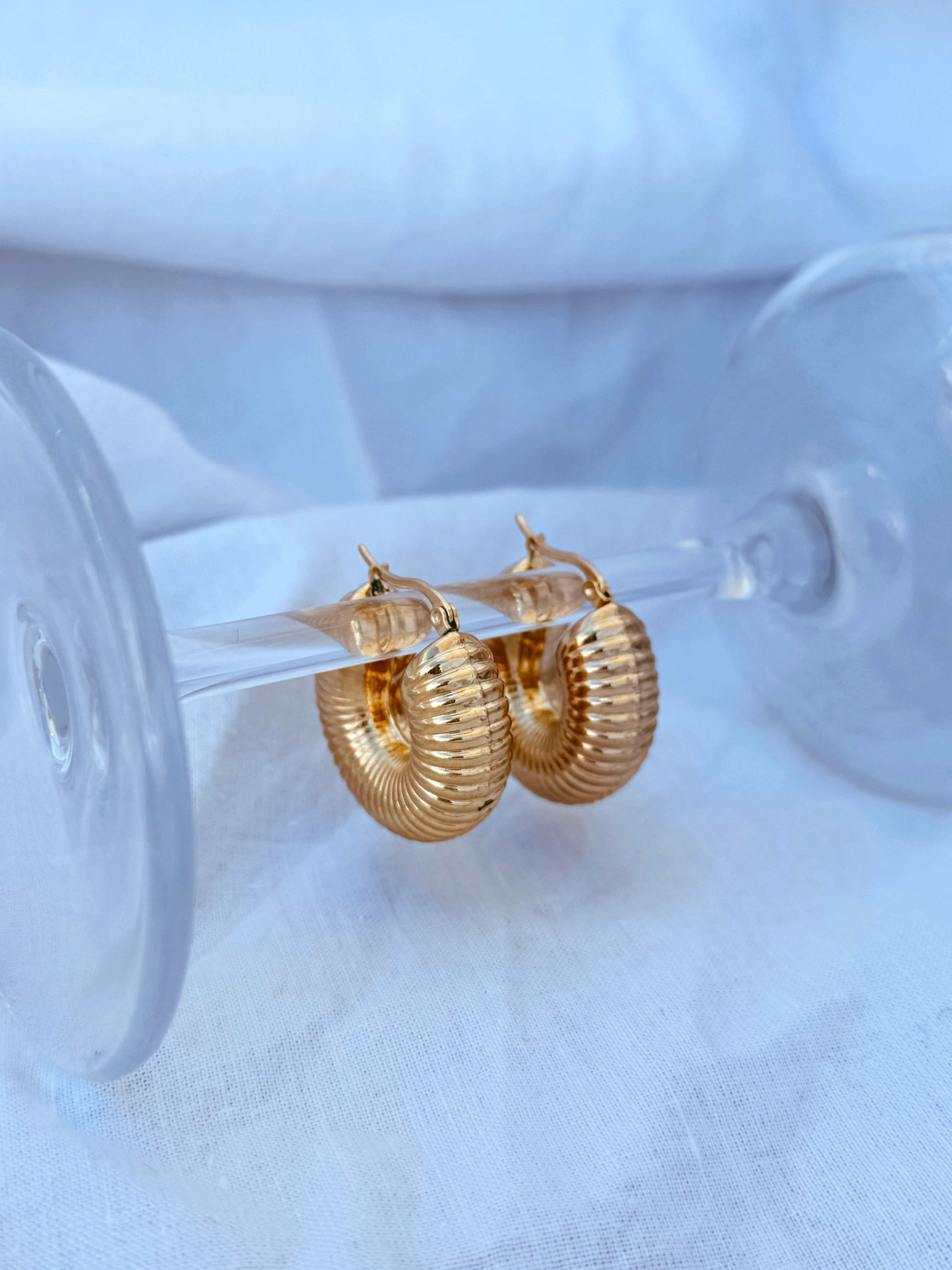 Salyangoz Desen Halka Küpe