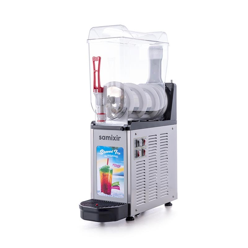 Samixir SLUSH12 Allure Ice Slush Granita Milkshake ve Soğuk Meyve Suyu Dispenseri, 12 L, Inox