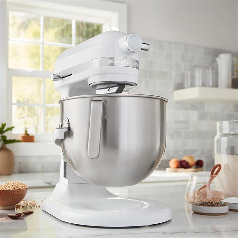KitchenAid 5KSM70JPX Heavy Duty Kaldırılabilir Kaseli Stand Mikser, 6.6 L, Beyaz