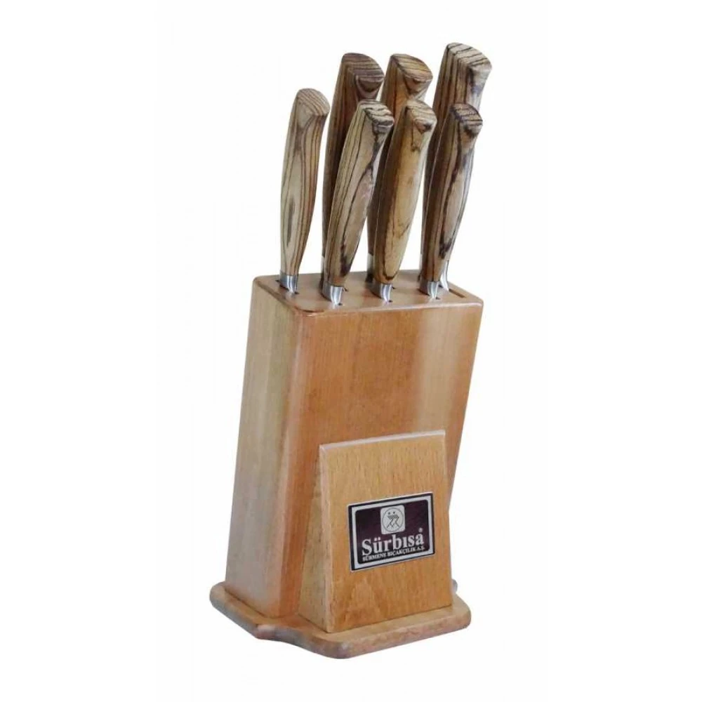 Sürmene Sürbisa 61508 Şef Bıçakları Seti Zeytin Saplı (7' li set)