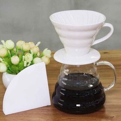 Epinox Seramik Demleme-Beyaz V60 Dripper 200 ml (FSB-2)