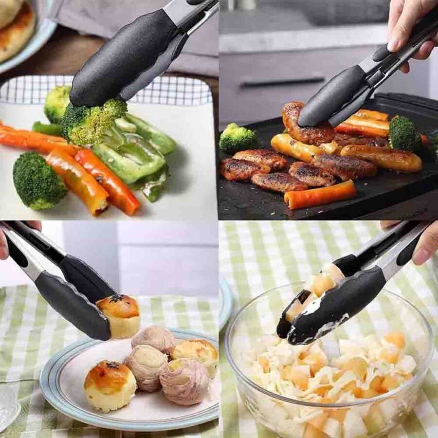 Epinox Barbekü Maşası Silikon 25 cm Siyah (BMS-25)