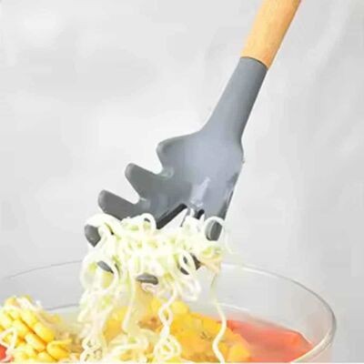 Epinox Silikon Spagetti Kaşığı Ahşap Sap 31,5 cm (AKK-14)