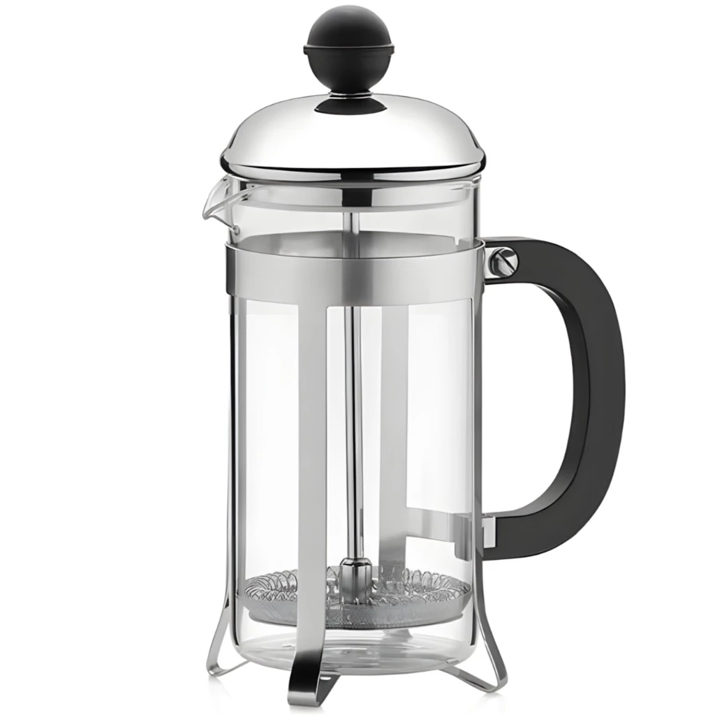 Yıtıan French Press Metal Desenli 600 ml 600D