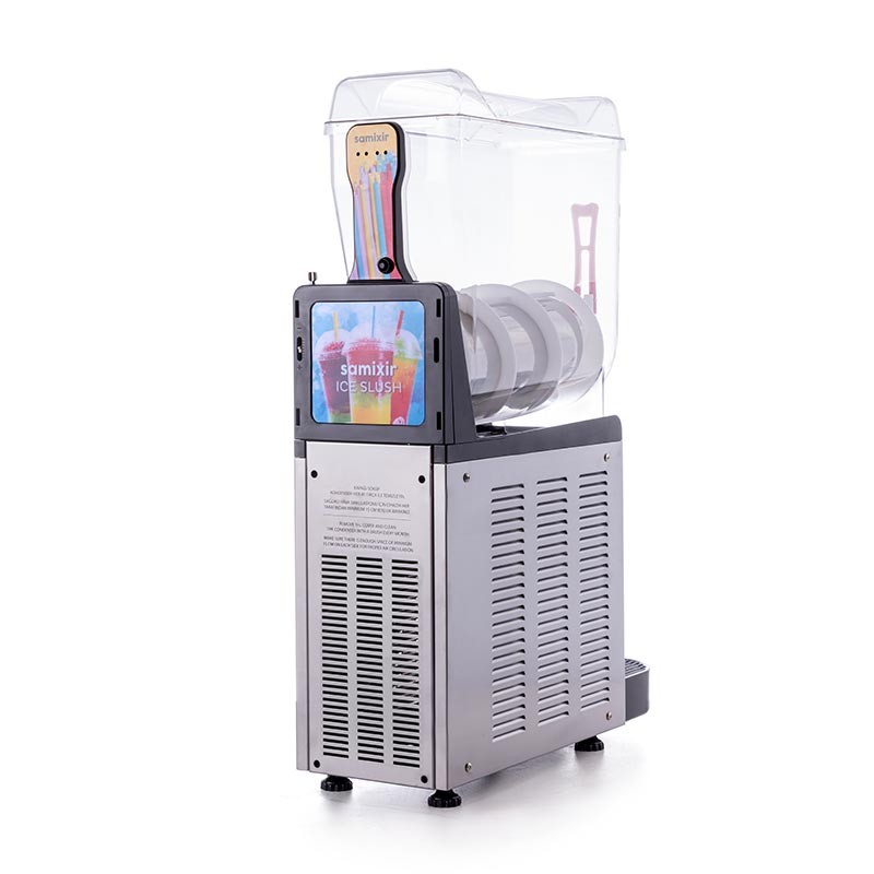 Samixir SLUSH12 Allure Ice Slush Granita Milkshake ve Soğuk Meyve Suyu Dispenseri, 12 L, Inox