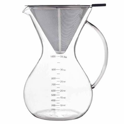 Epinox Cam Kahve Demleme Filtreli 1000 ml (CK-1000)