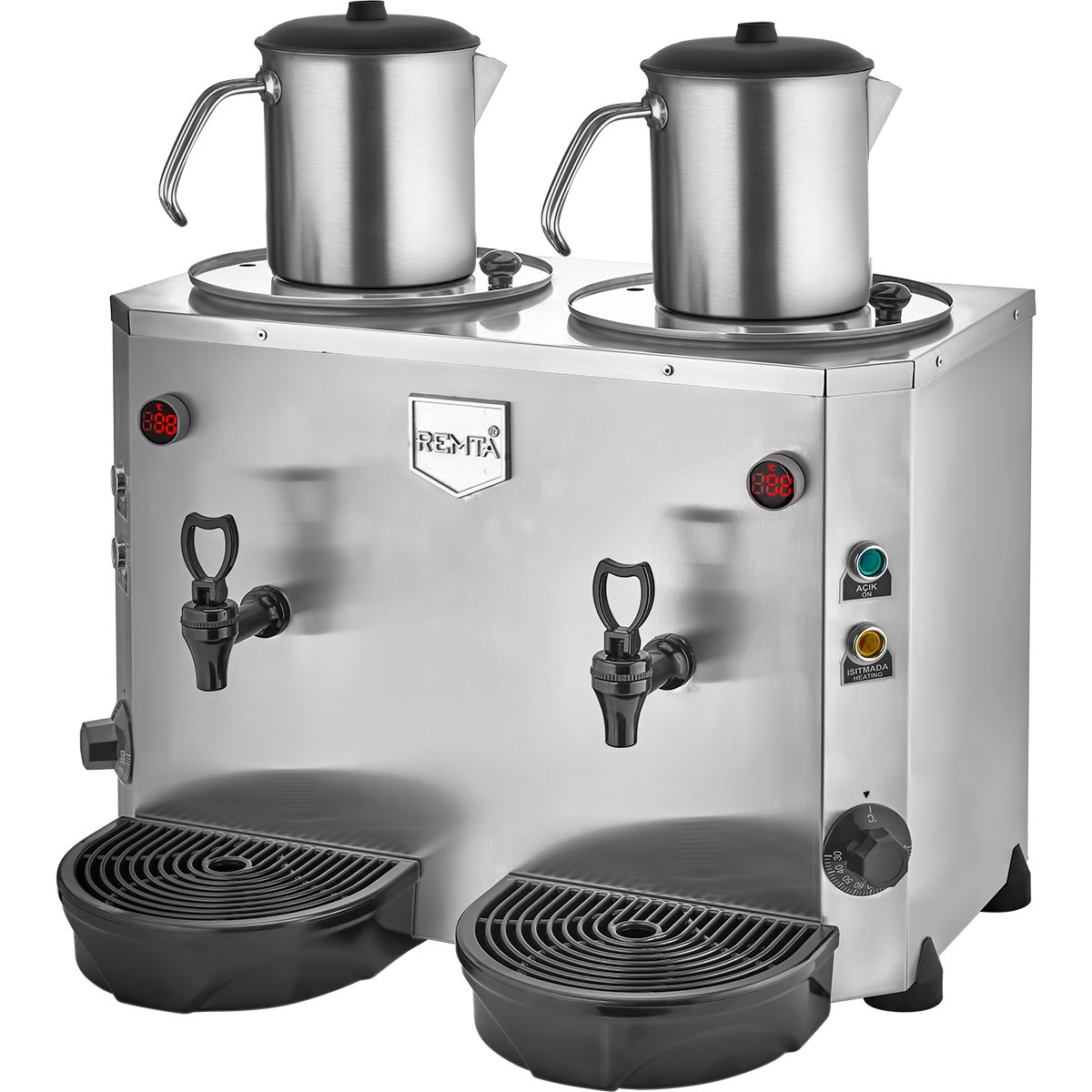 Remta 2 Demlikli 9+9 lt Jumbo Çay Makinesi - DE15