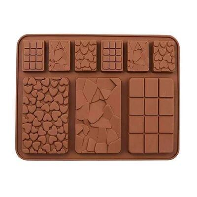 Epinox Çikolata Kalıbı - Silikon - Karışık Tablet (SCK-87)