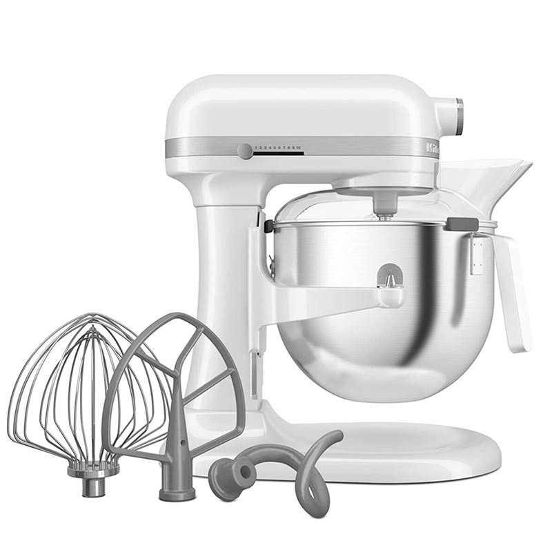 KitchenAid 5KSM70JPX Heavy Duty Kaldırılabilir Kaseli Stand Mikser, 6.6 L, Beyaz