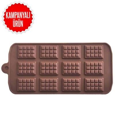 Epinox Çikolata Kalıbı - Silikon - Mini Tablet (MNT-12)