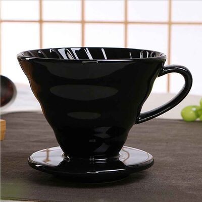 Epinox Seramik Demleme-Siyah V60 Dripper 200 ml (FSS-2)