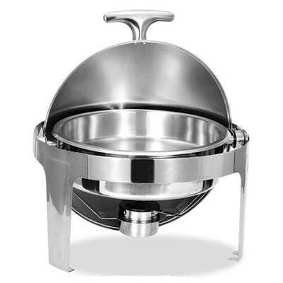 Epinox Chafing Dish Roll Top Yuvarlak 6 lt (CDC-6)