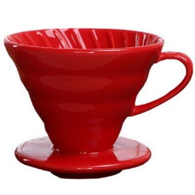 Epinox Seramik Demleme-Kırmızı V60 Dripper 200 ml (FSK-2)