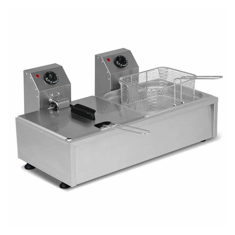 Omake 8+8 Lt Elektrikli Fritöz, Tahliyesiz, Omk.FRT21.E21.0080.Z5F