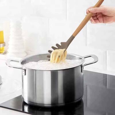 Epinox Silikon Spagetti Kaşığı Ahşap Sap 31,5 cm (AKK-14)