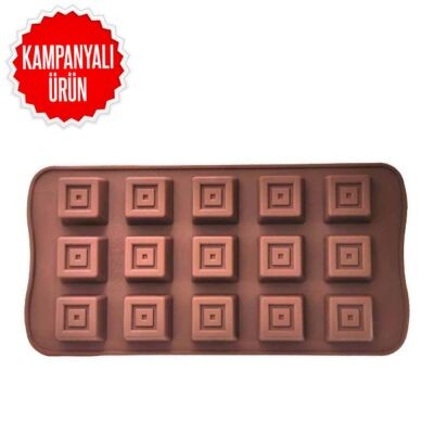 Epinox Çikolata Kalıbı - Silikon - Kare (KRS-20)