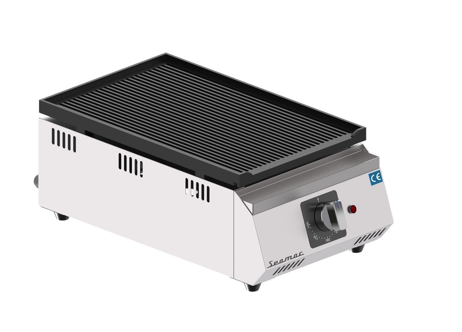 Seamac 30 cm Tam Oluklu Döküm Izgara Elektrikli EDD30 TO